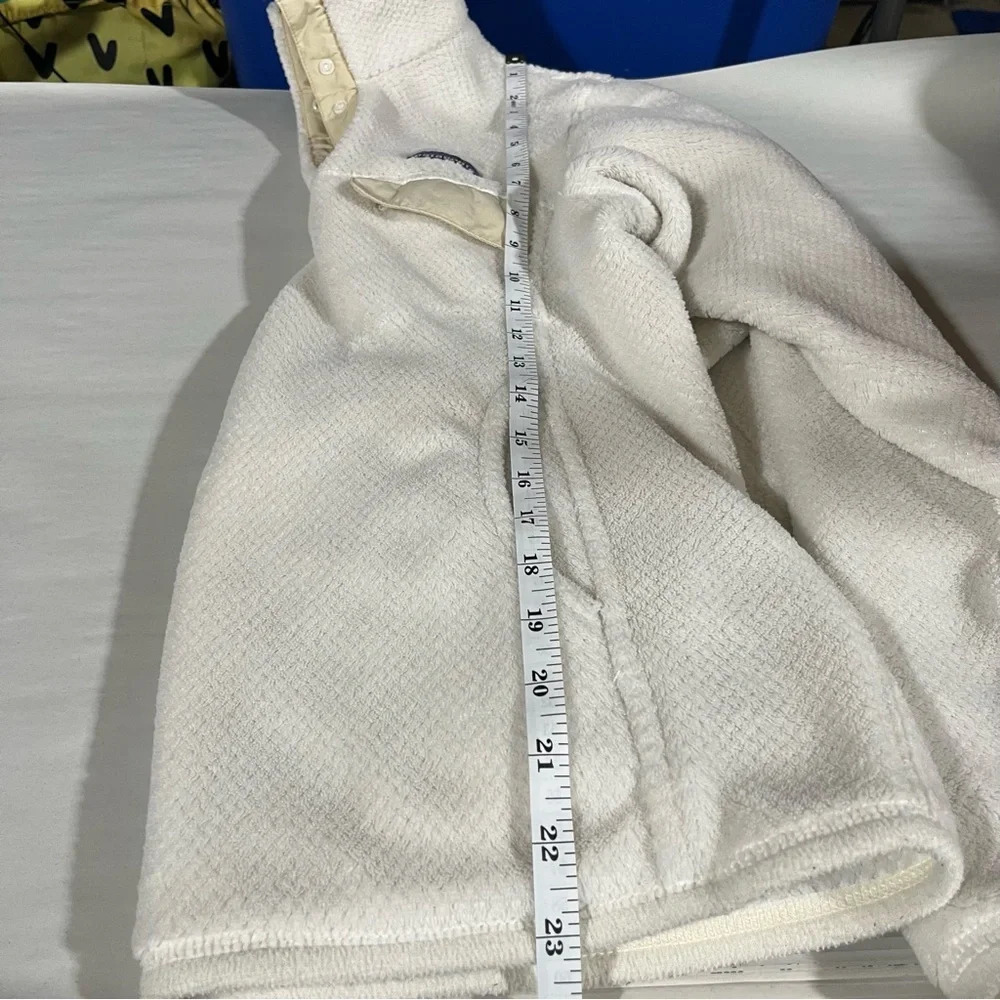 PATAGONIA ~ Women’s White Cream Retool Snap Pullover Polartec Fleece Sweater - Picture 12 of 12